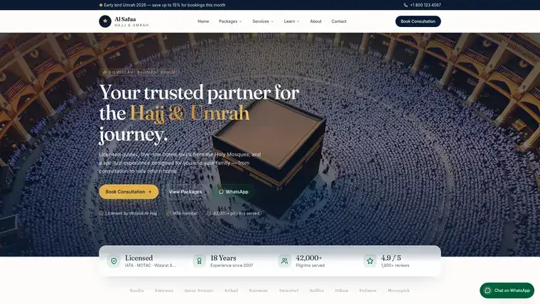 Preview Website Umroh & Haji